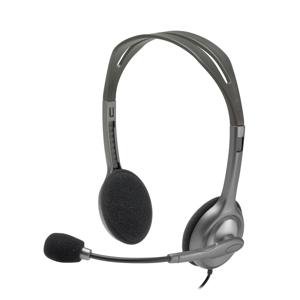 Logitech H110 On Ear headset Computer Kabel Stereo Grijs Ruisonderdrukking (microfoon)