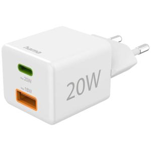 Hama 00201991 USB-oplader Binnen, Thuis Aantal uitgangen: 2 x USB-A, USB-C bus (Power Delivery) USB Power Delivery (USB-PD)