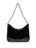 Stella McCartney sac porté épaule Falabella à sequins - Noir