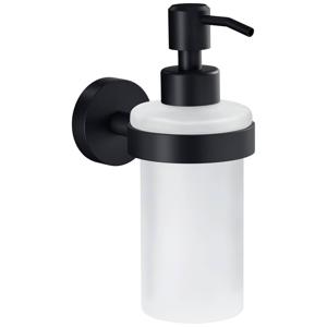 tesa MOON BLACK 40565-00000-00 Zeepdispenser 200 ml Zwart (mat), Glas gesatineerd