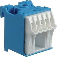 Hager QUICK CONNECT N KN06N Klemblok Blauw, Wit