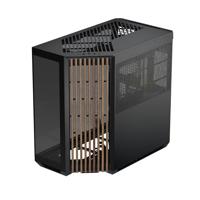 APNX V1 Dual-Chamber ATX Mid-Tower Airflow PC-hoes, panoramische glaspanelen, 10 ventilatorsleuven, 360 mm radiatorondersteuning, hoekinlaat 16 cm x 2 ventilatorbeugel, GPU-montage, kabelbeheer,