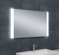 Badkamerspiegel Sunny | 100x60 cm | Rechthoekig | Directe en indirecte LED verlichting | Touch button | Met verwarming