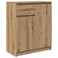 vidaXL Dressoir lade 71x35x84 cm spaanplaat artisanaal eikenkleurig, opbergkast, dressoirkast, gangkast, buffetkast, keukenopbergkast