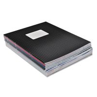 Voordeelpakket 10x A5 ruitjes schriften gekleurd 5 mm   -