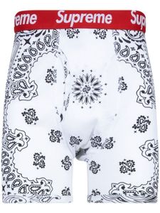 Supreme x Hanes boxer à motif cachemire - Blanc