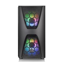 Thermaltake Commander C34 TG Midi-tower PC-behuizing, Gaming-behuizing Zwart 2 voorgeïnstalleerde LED-ventilators, 1 voorgeïnstalleerde ventilator, - thumbnail