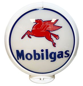 Mobilgas Logo Benzinepomp Bol - PVC Lenzen