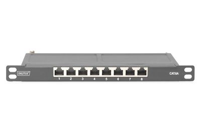 Digitus DN-91608S-SL-EA 8 poorten Patchpaneel 254 mm (10) CAT 6A 0.5 HE Ingericht