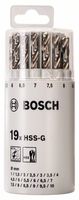 Bosch Accessoires 19-delige metaalborenset HSS-G in ronde kunststof doos, DIN 338, 135° 110 mm 19st - 2607018361 - thumbnail