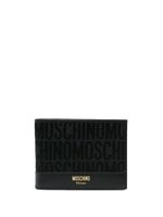 Moschino portefeuille pliant à logo imprimé - Noir - thumbnail