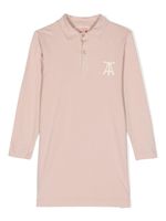 The Animals Observatory robe-polo à logo imprimé - Rose