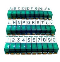 Seeburg pushbutton set (green / white) model V200 - thumbnail