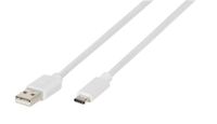 Vivanco USB-kabel USB 2.0 USB-C stekker, USB-A stekker 0.15 m Wit 62478 - thumbnail