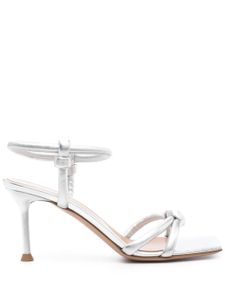 Gianvito Rossi sandales métallisées Juno 85 mm - Argent