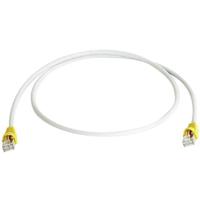 Telegärtner RJ45 (cross) Netwerkkabel Aansluitkabel CAT 6A S/FTP 0.50 m Grijs Afgeschermd (dubbel), Snagless