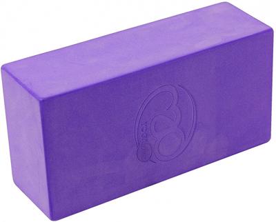 Fitness-Mad yogablok 22 x 11 x 7 cm EVA foam paars Fitness-Mad yogablok 22 x 11 x 7 cm EVA foam paars