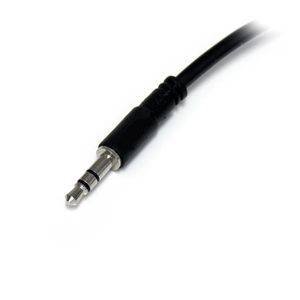 StarTech.com Slanke Stereo Splitterkabel Y-adapter 3,5mm Mannelijk naar 2x 3,5mm Vrouwelijk