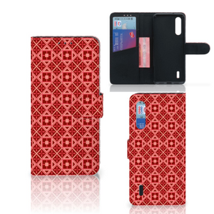 Xiaomi Mi 9 Lite Telefoon Hoesje Batik Rood