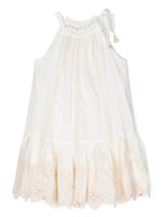 ZIMMERMANN Kids robe Clover à fleurs brodées - Blanc