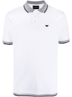 Emporio Armani polo à logo brodé - Blanc - thumbnail