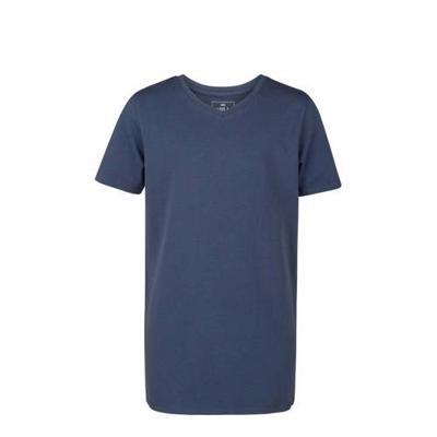 WE Fashion T-shirt Basics donkerblauw