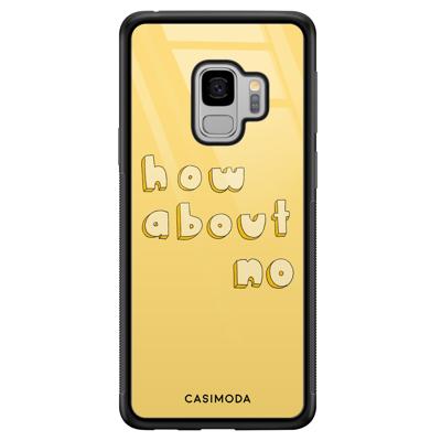 Samsung Galaxy S9 glazen hardcase - How about no