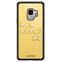 Samsung Galaxy S9 glazen hardcase - How about no