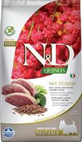N&D QUINOA DOG DUCK, BROCCOLI & ASPARAGUS NEUTERED ADULT MINI 2,5 KG