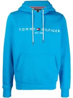 Tommy Hilfiger hoodie à logo brodé - Bleu