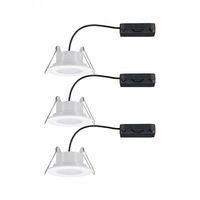 Paulmann Calla LED-inbouwlamp voor badkamer Set van 3 stuks 19.5 W IP65 Wit (mat) - thumbnail