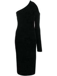 Filippa K robe mi-longue à une épaule - Noir