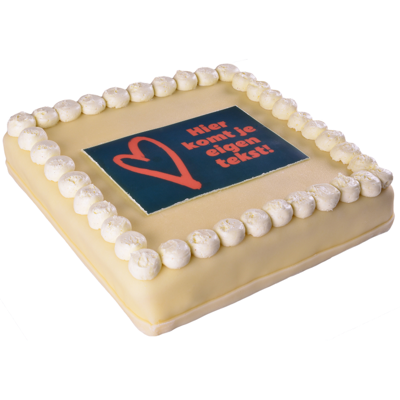 Hartje Marsepein Taart 30 personen Hartje Marsepein Taart 30 personen