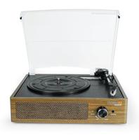 Technaxx BT, retro-laptopspeler met opnamefunctie, vintage platenspeler voor vinylplaten met bluetooth en geïntegreerde luidsprekers, TX-186, RCA, 3 snelheden, AUX-IN-aansluiting