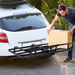 Bagagerek met Metalen Trekhaak Roestvrije Laadmand 250kg Capaciteit te Monteren op Trekhaak met 5cm Ontvanger voor Berline SUV