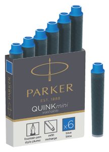 Inktpatroon Parker Quink mini tbv Parker esprit Koningsblauw