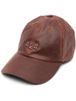 424 casquette à logo embossé - Marron - thumbnail