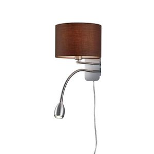 Trio HOTEL R bruin bedlamp