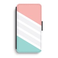 Strepen pastel: iPhone XR Flip Hoesje