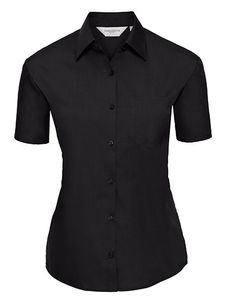 Russell Z935F Ladies` Short Sleeve Classic Polycotton Poplin Shirt