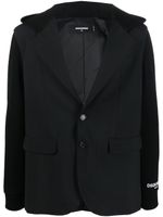 DSQUARED2 blazer boutonné à capuche - Noir