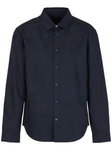 Armani Exchange chemise imprimée à manches longues - Bleu