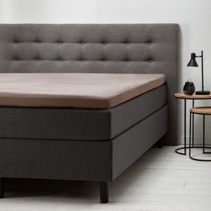 Fresh & Co Hoeslaken Comfort Jersey - Topper 190/200 x 200 cm, Kleur: Taupe