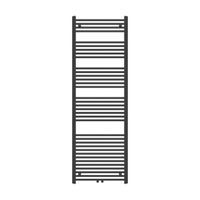 Adema Basic radiator 60x180cm recht middenaansluiting mat zwart - thumbnail