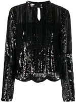 TWINSET blouse à sequins - Noir - thumbnail