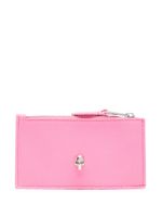 Alexander McQueen porte-cartes en cuir - Rose