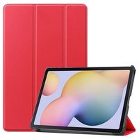 Tri-Fold Series Samsung Galaxy Tab S7/S8 Folio Case - Rood - thumbnail