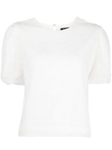 tout a coup t-shirt à effet froncé - Blanc