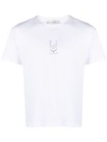 Ludovic de Saint Sernin t-shirt à logo orné de cristaux - Blanc