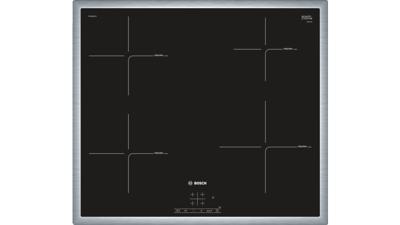 Bosch Serie 4 PUE645BF1E kookplaat Zwart, Roestvrijstaal Ingebouwd Zone van inductiekookplaat 4 zone(s)